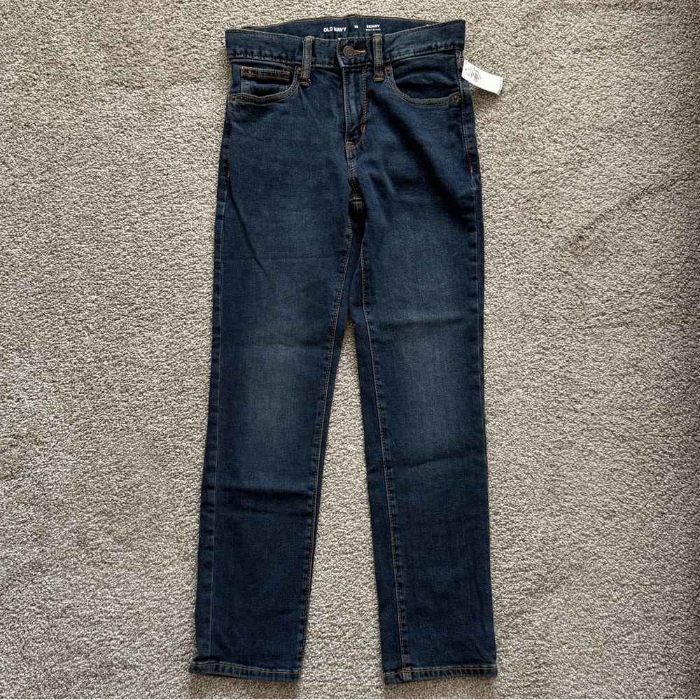 Old Navy Skinny Blue Jeans size 10, built in flex, new with tags